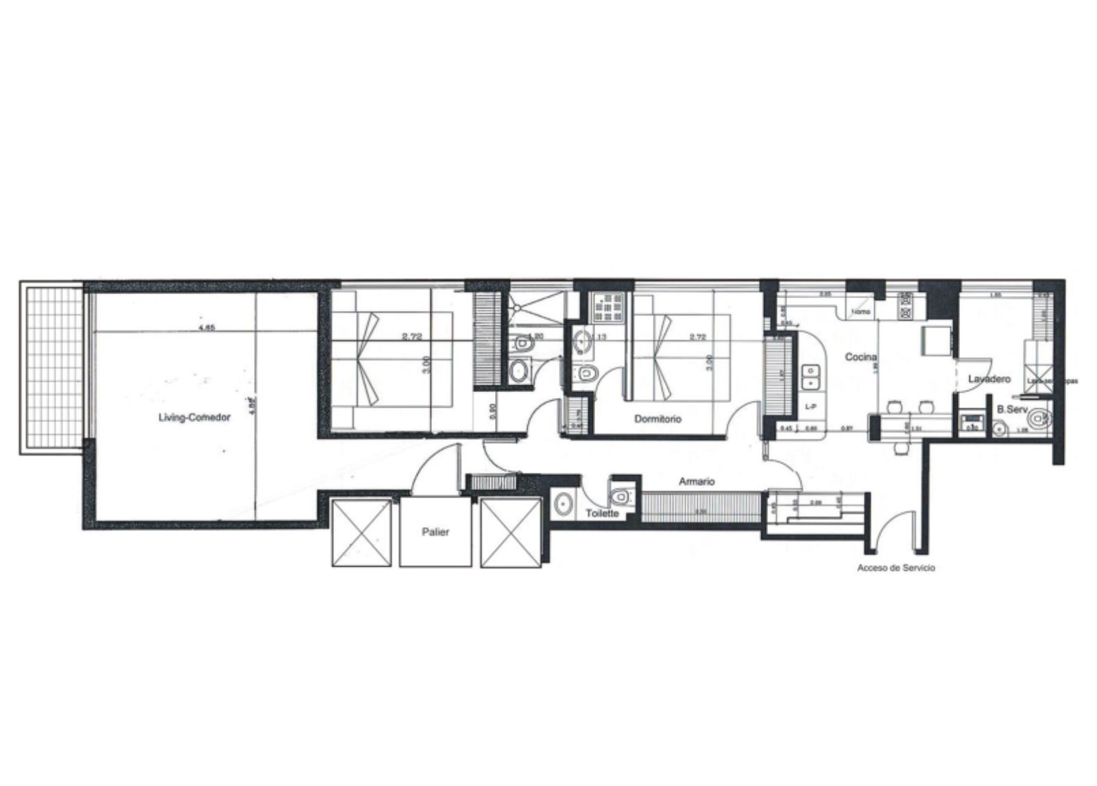 Parera 36, Recoleta, 2 Habitaciones Habitaciones, 3 Ambientes Ambientes,2 BañosBaños,Departamento,Venta,Parera 36, Recoleta,1371